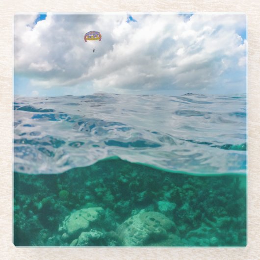 Turks & Caicos Ocean Parasail Untersetzer (Vorderseite)