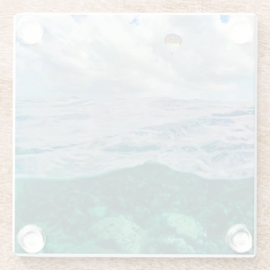 Turks & Caicos Ocean Parasail Untersetzer (Rückseite)