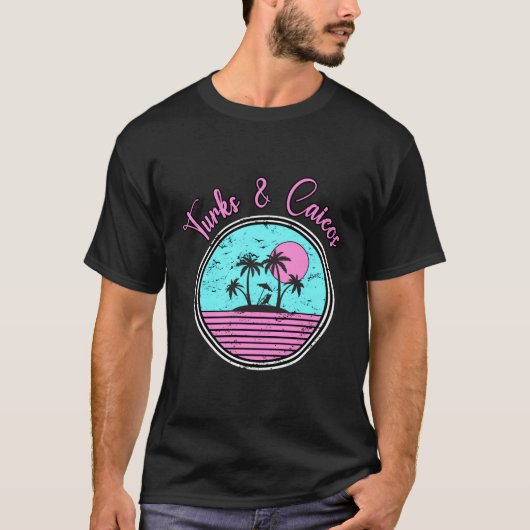 Turks Caicos Reiseurlaub T-Shirt (Vorderseite)