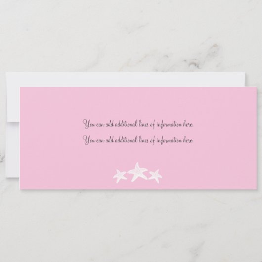 Turks & Caicos Save the Date Boarding Pass (Rückseite)