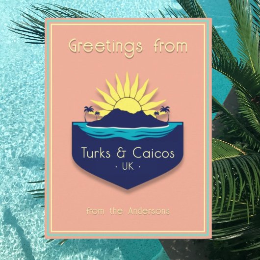 Turks & Caicos UK Ferien Postkarte