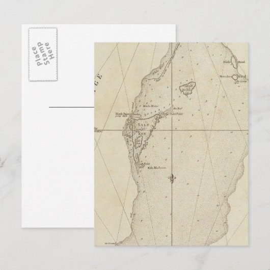 Turks-Inseln Postkarte (Vorne/Hinten)