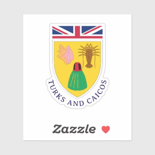 Turks und Caicos Aufkleber (Blatt)