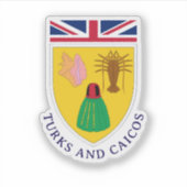 Turks und Caicos Aufkleber (Vorderseite)
