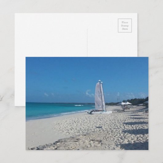 Turks und Caicos Beach Postkarte (Vorne/Hinten)