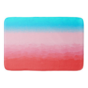 Turks und Caicos Blue und Coral Ombre Badematte