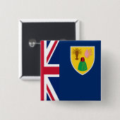 Turks und Caicos Button (Vorne & Hinten)