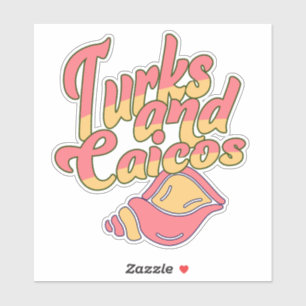 Turks und Caicos Conch Aufkleber