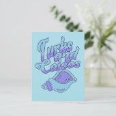 Turks und Caicos Conch Postkarte (Stehend Vorderseite)
