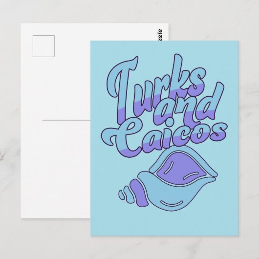 Turks und Caicos Conch Postkarte (Vorne/Hinten)