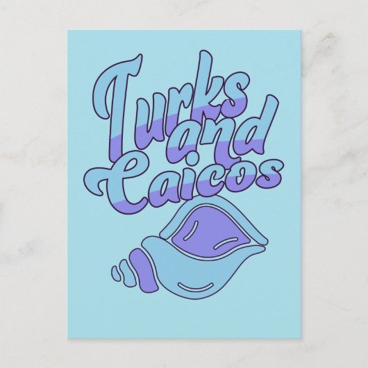 Turks und Caicos Conch Postkarte (Vorderseite)