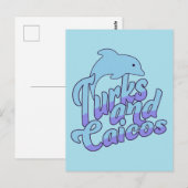 Turks und Caicos Dolphin Postkarte (Vorne/Hinten)