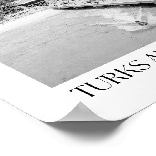 Turks- und Caicos-Foto Poster (Ecke)