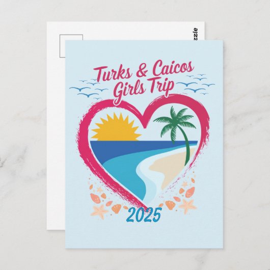Turks und Caicos Girls Tour Postkarte (Vorne/Hinten)