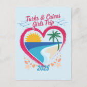 Turks und Caicos Girls Tour Postkarte (Vorderseite)
