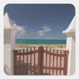 Turks und Caicos, Grand Turk Island, Cockburn 5 Quadratischer Aufkleber