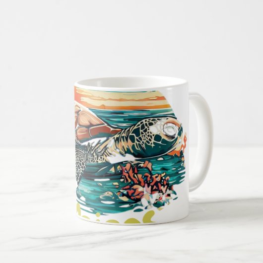 Turks und Caicos Kaffeetasse (VorderseiteRechts)