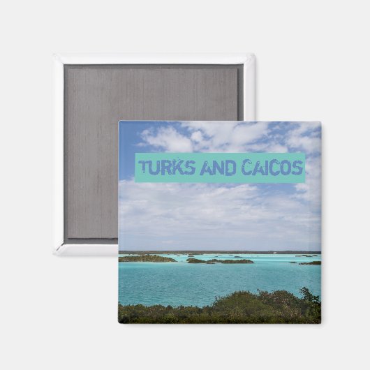 Turks und Caicos Magnet (Vorderseite/Rückseite)