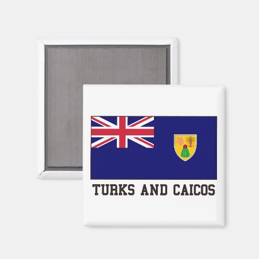 Turks und Caicos Magnet (Vorderseite/Rückseite)