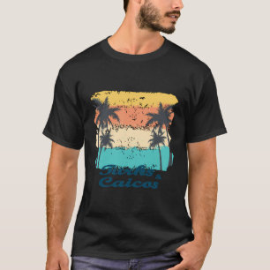 Turks und Caicos Palms Beach Karibische Inseln Sou T-Shirt