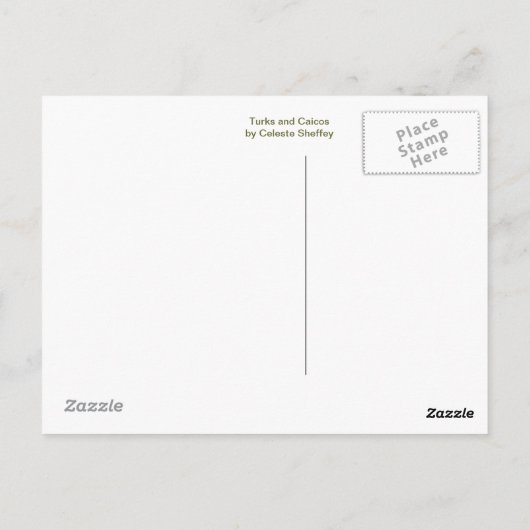 Turks und Caicos Postkarte (Rückseite)