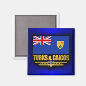 Turks- und Caicos-Preis Magnet (Vorderseite/Rückseite)