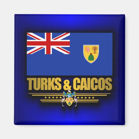 Turks- und Caicos-Preis Magnet (Vorne)