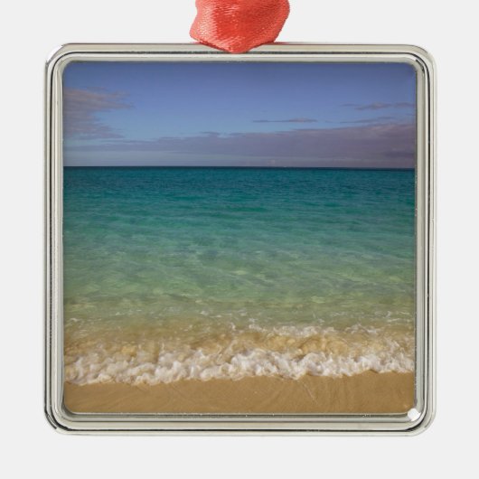 Turks und Caicos, Providenciales Island, Grace 2 Silbernes Ornament (Vorne)