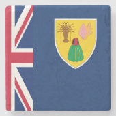 Turks und Caicos Steinuntersetzer (Vorderseite)