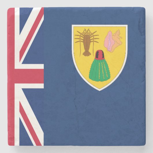 Turks und Caicos Steinuntersetzer (Vorderseite)