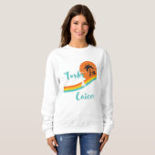 Turks und Caicos - tropische Karibik Island Beach Sweatshirt (Vorne ganz)