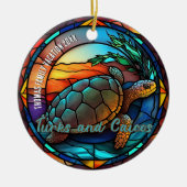 Turks und Caicos Urlaub Souvenir Keramik Ornament (Vorne)