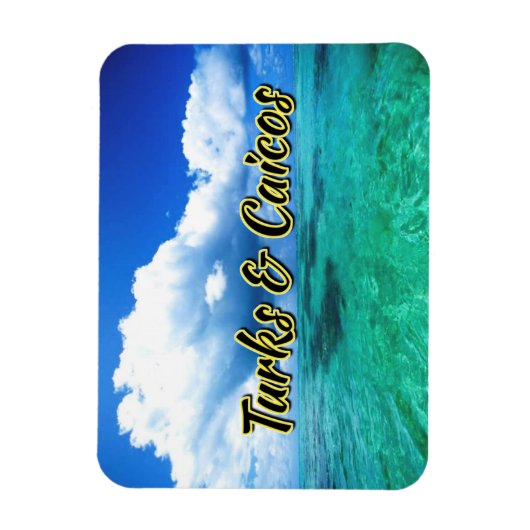Turks- und Caicosesky Magnet (Vertikal)