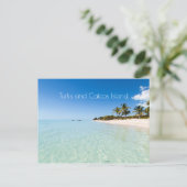 Turks- und Caicosinsel Postkarte (Stehend Vorderseite)