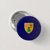Turks- und Caicosinseln Button (Vorne & Hinten)