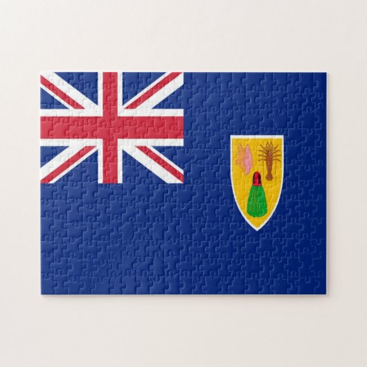 Turks- und Caicosinseln - Flagge - Puzzle (Horizontal)