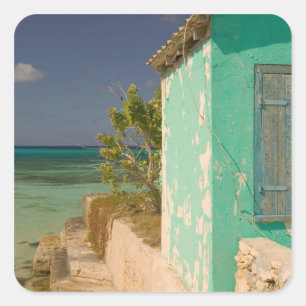 Turks- und Caicosinseln, Grand Turk Island, Cockbu Quadratischer Aufkleber