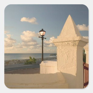 Turks- und Caicosinseln, Grand Turk Island, Cockbu Quadratischer Aufkleber