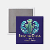 Turks- und Caicosinseln Magnet (Vorderseite/Rückseite)