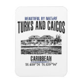 Turks- und Caicosinseln Magnet (Vertikal)