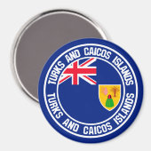 Turks- und Caicosinseln Magnet (Vorderseite/Rückseite)