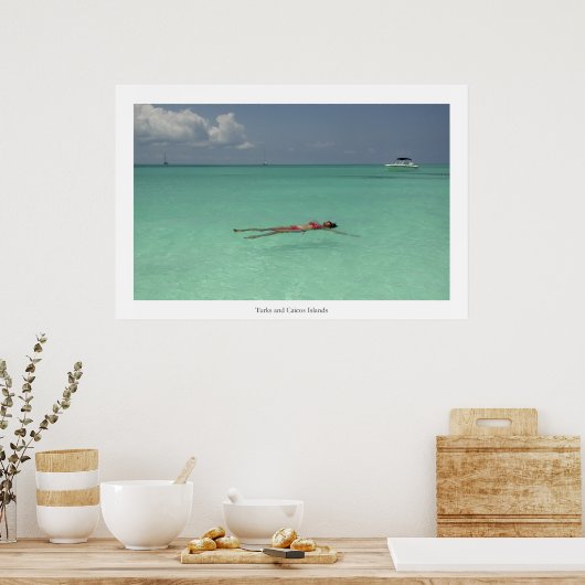 Turks- und Caicosinseln Poster (Küche)