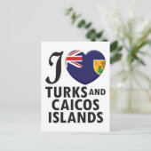 Turks- und Caicosinseln. Postkarte (Stehend Vorderseite)
