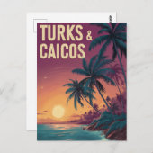 Turks- und Caicosinseln Vintag Postkarte (Vorne/Hinten)