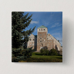 Turku, Finnland, alte Turun Linna Burg, eine Button