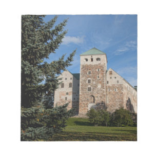 Turku, Finnland, alte Turun Linna Burg, eine Notizblock