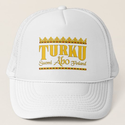 Turku Finnland hat Truckerkappe (Vorderseite)
