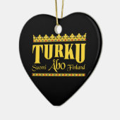 Turku Finnland-Ornament Keramikornament (Links)