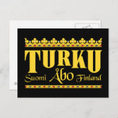 Turku Finnland Postkarte (Vorne/Hinten)