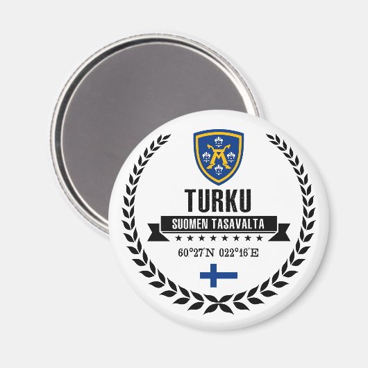 Turku Magnet (Vorderseite/Rückseite)